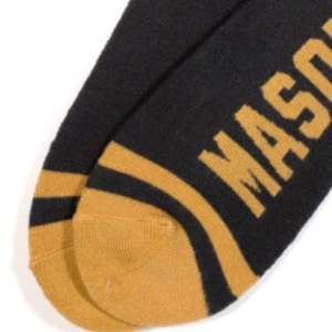 Calcetines Mason negros Unisex 83% logotipo acrílico tejido calcetines cómodos elásticos lavado a máquina Casual College ropa griega par - Product Image 6