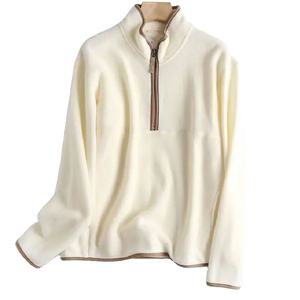 Couleur unie 100% coton sweat pour hommes femmes haute qualité 300 grammes tissu brodé Street Style confortable doublé Design - Product Image 1