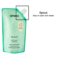 Pochette d'emballage souple réutilisable avec bec verseur pour shampoing, 500 ml (16,9 fl oz), 150 microns, OPP/NY/PE, finition mate vernie, jaune/vert/noir