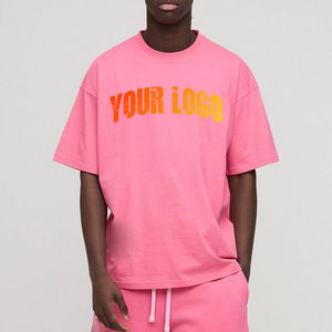 Ensemble décontracté 2 pièces pour homme, été, respirant, 100 % coton, coupe ample, t-shirts et shorts - Product Image 2