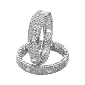 Brazaletes AD chapados en plata de estilo étnico de lujo moderno, joyería de latón para todos los días para bodas, brazaletes de moda religiosos ortodoxos - Product Image 3