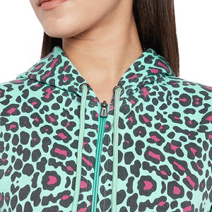 Mode féminine Streetwear Hoodies Logos personnalisés hiver tissu éponge avant Logo respirant coton/bambou sweats à capuche à vendre - Product Image 2