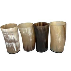 Verre Viking en corne naturelle artisanal |   Gobelet en corne polie pour les boissons - Product Image 5