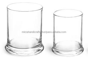 Vente en gros de bocaux à bougies transparents de haute qualité récipients à bougies en verre taille différente prix personnalisé - Product Image 5