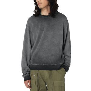 Novedad de 2024, Sudaderas con cuello redondo y estampado de lavado ácido para hombre, Tops de invierno de manga larga de algodón 100% de talla grande XS, temporada de otoño - Product Image 2