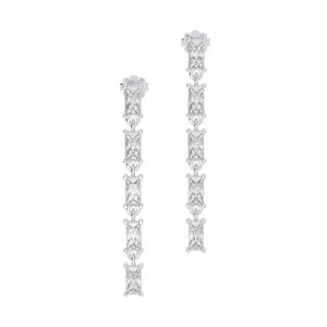 925ต่างหูเงินสเตอร์ลิงรูปหยดน้ำเครื่องประดับอัญมณีชุบทองคุณภาพสูงตัดยอดเยี่ยมสำหรับเป็นของขวัญจากเวียดนาม - Product Image 2