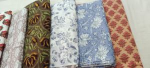 Tissus en lin/coton imprimés à la main en dentelle tissée sur mesure pour robes et revente, motifs assortis - Product Image 4