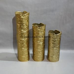 Handcrafted Spherical Metal <b>Vase</b> with <b>Black</b> and Gray Textured Surface and Artistic Marble Effect for Contemporary Spaces - Product Image 5