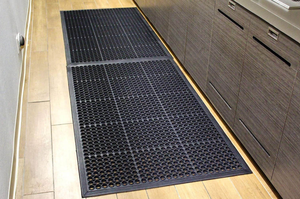 Trous Anti Fatigue Drainage Anti antidérapant Restaurant Tapis de sol de cuisine en caoutchouc commercial avec trous - Product Image 6