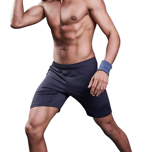 Shorts de sport unisexes personnalisables avec logo, taille élastique, anti-plis, séchage rapide, pour entraînement, course et gym - Product Image 2