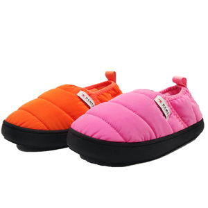 Heva sıcak satış su geçirmez kış sıcak ev terlik ve kürklü kabarık kürk slaytlar sandalet kadınlar ve erkekler için - Product Image 1