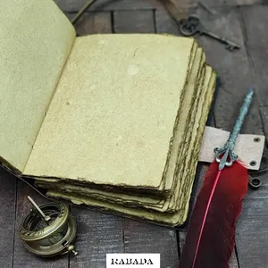 Halloween Print Leather <b>Book</b> Journal Leather Cover With Wood-free Deckle Edge Paper Dairy Classic Handmade Dairy - Product Image 4