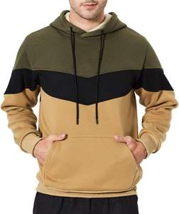 Sudadera con capucha de gran tamaño para hombre Jersey polar de algodón de moda con logotipo personalizado hombro caído y ropa de calle cálida para invierno - Product Image 1