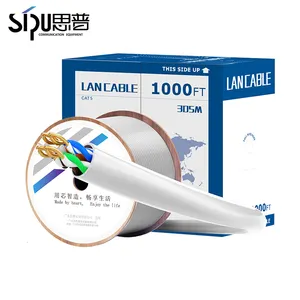 SIPU kabel ethernet 305M cat5, kabel transmisi jarak jauh UTPcat5e kualitas terbaik kabel internet harga murah