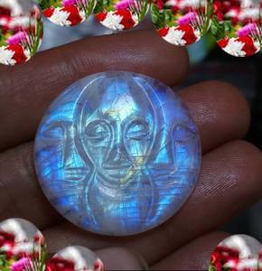 Cabochon de Labradorite 18x22mm courbé à la main, design unique, pierre naturelle, bijoux à la mode pour cadeau de noël - Product Image 4