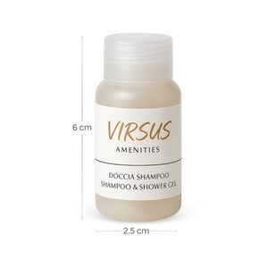 Linea professionale Set di 50 bottiglie di Shampoo doccia 20ml bianco Kit di cortesia Hotel per B & agriturismi per Gel doccia - Product Image 2