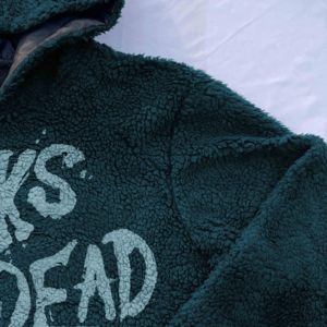 Pull à capuche en polaire Sherpa de qualité supérieure pour hommes, design unique, motif numérique, poche 100% coton, hiver, teint uni - Product Image 2