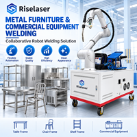 Machine de soudage laser flexible Cobot pour meubles métalliques, équipement commercial, solution de fabrication automatique par robot de soudage