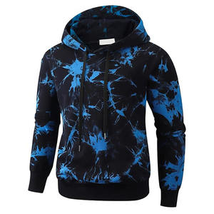 Sudadera con capucha de diseño bordado de mármol oscuro personalizado para hombre 100% algodón de manga larga ropa de calle Sudadera con capucha de contraste de otoño - Product Image 1