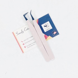 Pinces à cils professionnelles en acier inoxydable, pinces à cils en nano-diamant, pinces à cils pour extensions de cils, pointe en fibre à 90 degrés, volume durable - Product Image 3