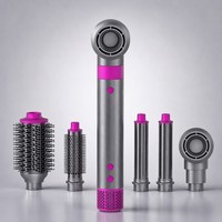 OEM ODM Sèche-cheveux à grande vitesse multi-ions négatifs Brosse à air chaud Styler Bigoudi droit Sèche-cheveux ionique 5 en 1 en une étape