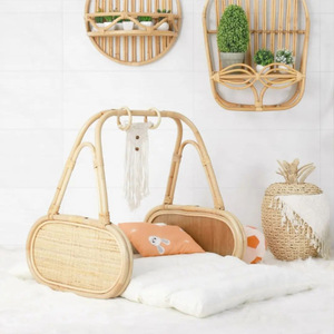 Fournisseur de gyms de jeu pour bébés en rotin naturel de qualité excellente, vente de tapis de jeu faits à la main pour nouveau-nés - Product Image 2