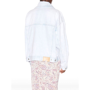 Vente en gros de nouvelle veste en jean tendance de haute qualité pour femmes dans des couleurs unies grande taille veste en coton pour femmes - Product Image 4