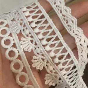 Luxe alta calidad tela larga de lujo nailon GPO encaje suizo material poliéster malla Lac encanto nupcial bordado encaje coral Trim - Product Image 1