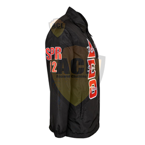 โลโก้ที่กําหนดเองถักเสื้อสวมหัวเสื้อถักโปโลคอปุ่มผ้าฝ้ายออกแบบเสื้อกันหนาวสําหรับผู้ชายโค้ชแจ็คเก็ต - Product Image 6