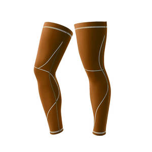 Manchons de jambe de compression de haute qualité avec logo personnalisé couvre-jambes pleine longueur manchons de jambe de cyclisme en plein air à haute élasticité - Product Image 6