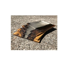 Juego de Posavasos de Resina y Madera de Lujo Craft Valley, Hechos a Mano, Duraderos, 10 mm de Grosor, Diseño Personalizable, 4 Pulgadas de Diámetro, Elegantes - Product Image 6