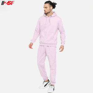 ชุดวอร์มสองชิ้นลำลองสีพื้นสำหรับฤดูหนาวของผู้ชายชุดกีฬาชุดกีฬาชุดกีฬาชุดกันเหงื่อระบายอากาศน้ำหนักเบาเป็นมิตรกับสิ่งแวดล้อม - Product Image 4