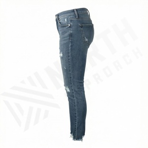 Pantalones Vaqueros de Invierno para Mujer, Corte Recto, 100% Algodón, Transpirables, de Secado Rápido, Personalizables, de Alta Calidad, Nueva Colección, Superventas - Product Image 3