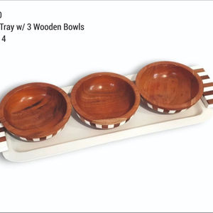 Tazón de Madera Ecológico de Primera Calidad, Forma Redonda, Vajilla, Tazón para Servir Masa, para Bodas, Hogar, Hotel, Restaurante - Product Image 1