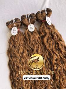 หนังกำพร้าสำหรับต่อผมแบบมัดเป็นลอนธรรมชาติ24นิ้ว - Product Image 4