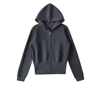 Sudadera con capucha holgada para gimnasio para hombre, deportes de invierno, estilo Atlético informal, hombros caídos, patrón sólido, estampado Digital, teñido liso - Product Image 2