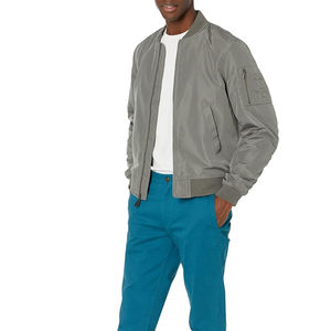 แจ็กเก็ตนักบินบอมเบอร์กันน้ำสำหรับผู้ชายไซส์พิเศษสำหรับตกแต่งขนสัตว์ดีไซน์ใหม่สำหรับฤดูหนาว - Product Image 4