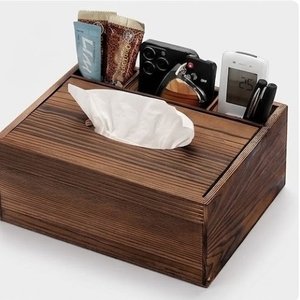 Organizador de escritorio de madera, caja de almacenamiento minimalista para teléfonos, artículos pequeños, decoración del hogar para sala de estar - Product Image 4