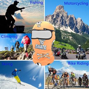 Pasamontañas de lana para clima frío de alta calidad, cubierta facial, máscara de esquí de un agujero, sombreros de invierno personalizados, pasamontañas con cuerno - Product Image 5