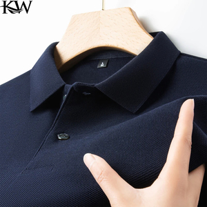 Camiseta Deportiva de Manga Corta para Hombre, Estilo Polo, Elástica, Ajustada, para Correr, Fitness, Verano - Product Image 3