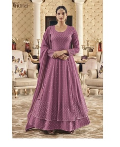 Chikankari-vestido Anarkali de edición exclusiva para mujer, vestido femenino de serie, Anarkali Kurti - Product Image 1
