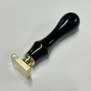Hot selling Black 29mm Oval Brass <b>stamps</b> with Maple Wood Handle <b>Wax</b> Stamper for Gift Wrapping & Decorative Projects - Product Image 3