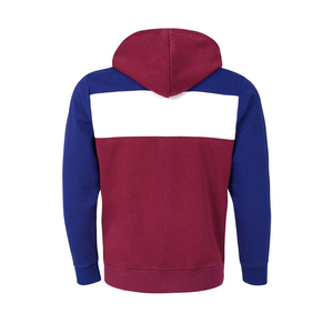 Venta al por mayor de lujo 100% algodón polar pulóver con capucha para los hombres de gran tamaño bordado estilo pesado comodidad combinada lavado - Product Image 5