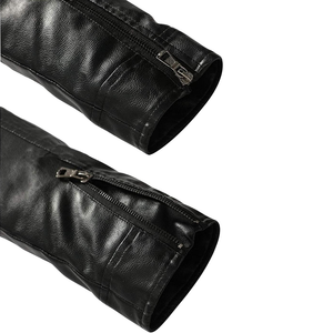 2025 chaquetas de cuero de motociclista de piel de oveja auténtica para hombre de alta calidad personalizadas, chaqueta de invierno de cuero puro - Product Image 3