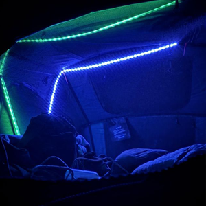 Tente de toit de voiture en aluminium pour 2 à 3 personnes, lumières LED, toile en forme de Z, imperméable, portable, <span class=keywords><strong>camping</strong></span> tout-terrain, coton - Product Image 3