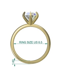 Igi แหวนเพชรสำหรับปลูกในห้องปฏิบัติการได้รับการรับรองว่าเป็นแหวนทอง18K แบบกลมประดับเพชรที่สวยงามแหวนหมั้น CVD ประดับห้องแล็บขายส่ง - Product Image 4