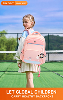 SUN EIGHT Sac à dos d'école primaire mignon de dessin animé pour garçons et filles, sac à livres léger pour enfants, modèle 90517