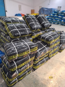 Tissu de maille multifonctionnel imperméable de bâche de PE de noir pur pur superbe - Product Image 2