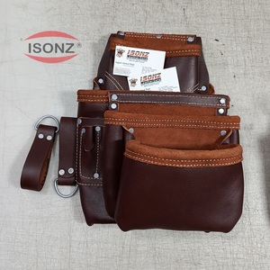 Custom 18 Pockets <b>Leather</b> <b>Belt</b> Tool <b>Pouch</b> - Product Image 2