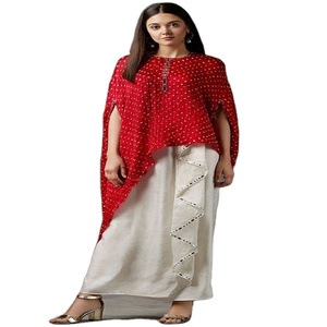 Robe de soirée Anarkali de créateur, style paréo, coupe droite, Salwar Kameez indien Bollywood, tenue ethnique en lin gaufré pour femme - Product Image 1